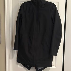 Lululemon Black Raincoat with a Hood